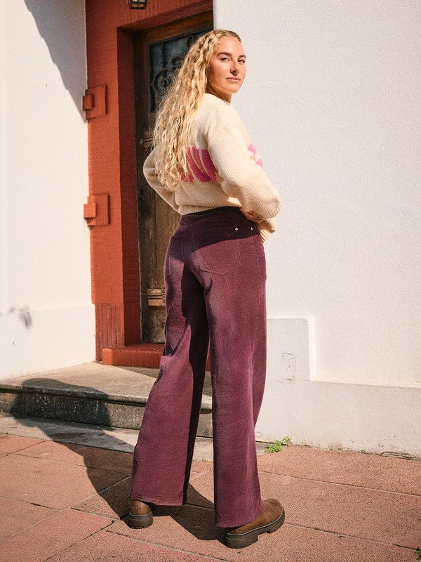 ROXY Surf On Cloud Cord – Hose mit weitem Bein für Frauen