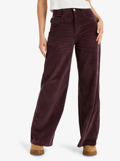 ROXY Surf On Cloud Cord – Hose mit weitem Bein für Frauen
