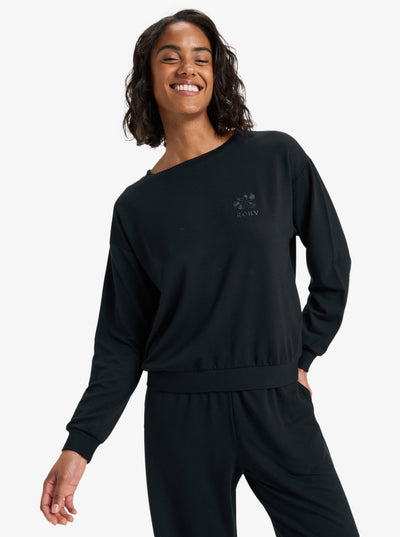 Surfing By Moonlight - Dames Surf Lifestyle Crew Sweater