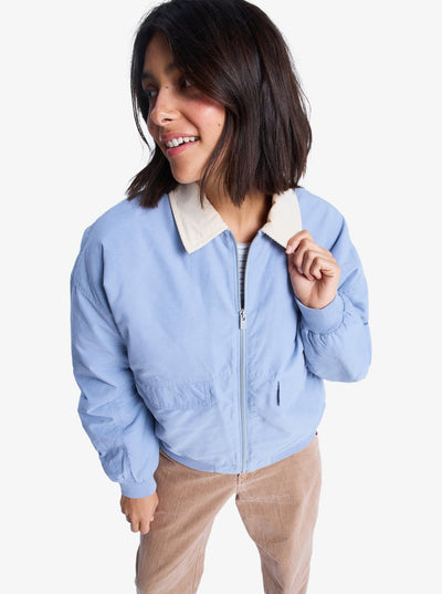 Roxy Sweet Talk - Cotton Canva Aviator Jacket for Women