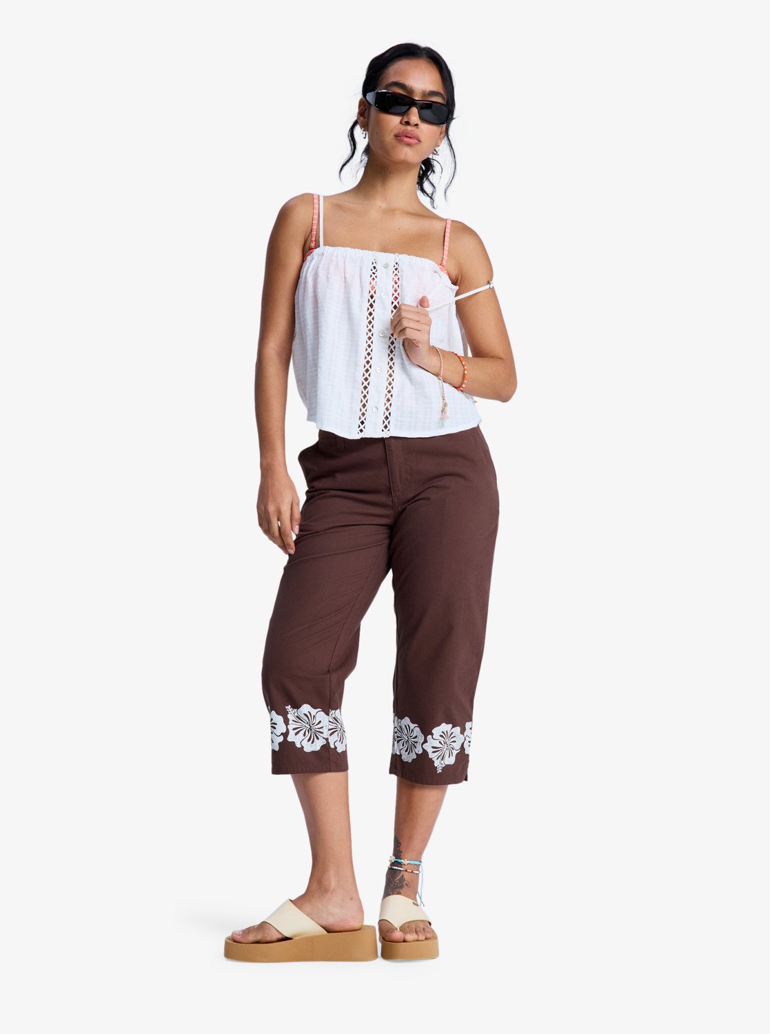 Sweetest Sky - Strappy Blouse Voor Dames