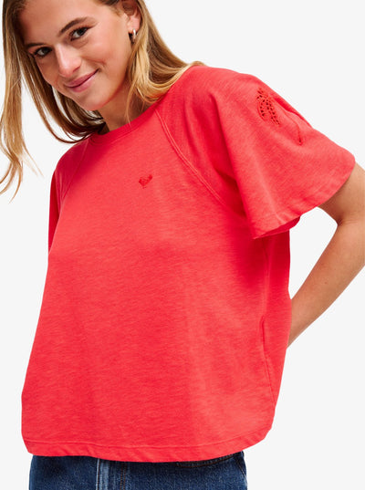 Time For Palm Tree - Korte Mouwen T-Shirt Voor Dames
