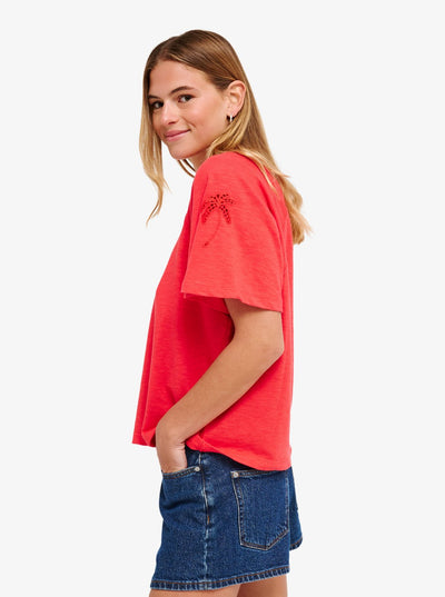 Time For Palm Tree - Korte Mouwen T-Shirt Voor Dames