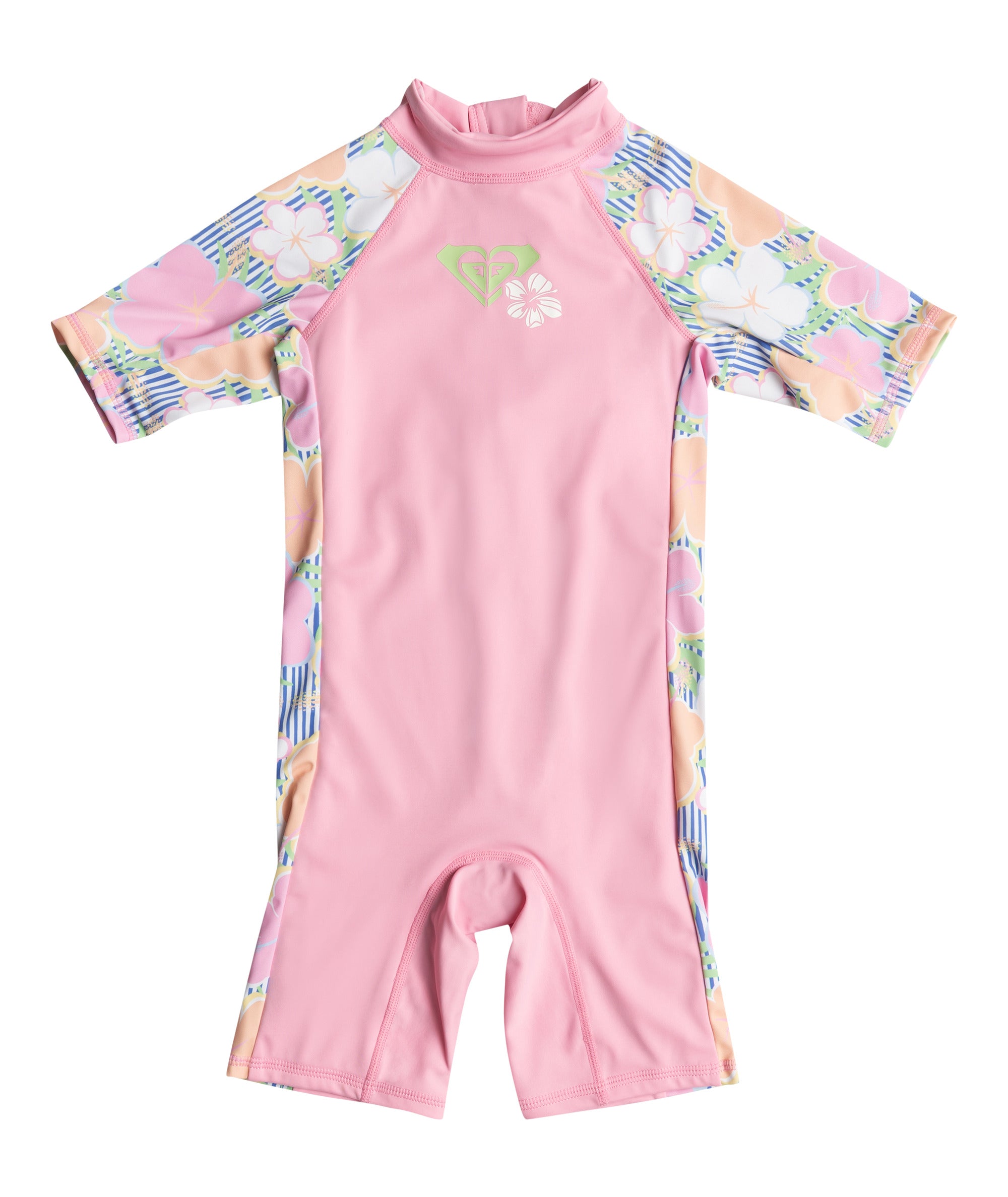 TINY FLOWER SPRINGSUIT - Girls S/SL Surf Tee