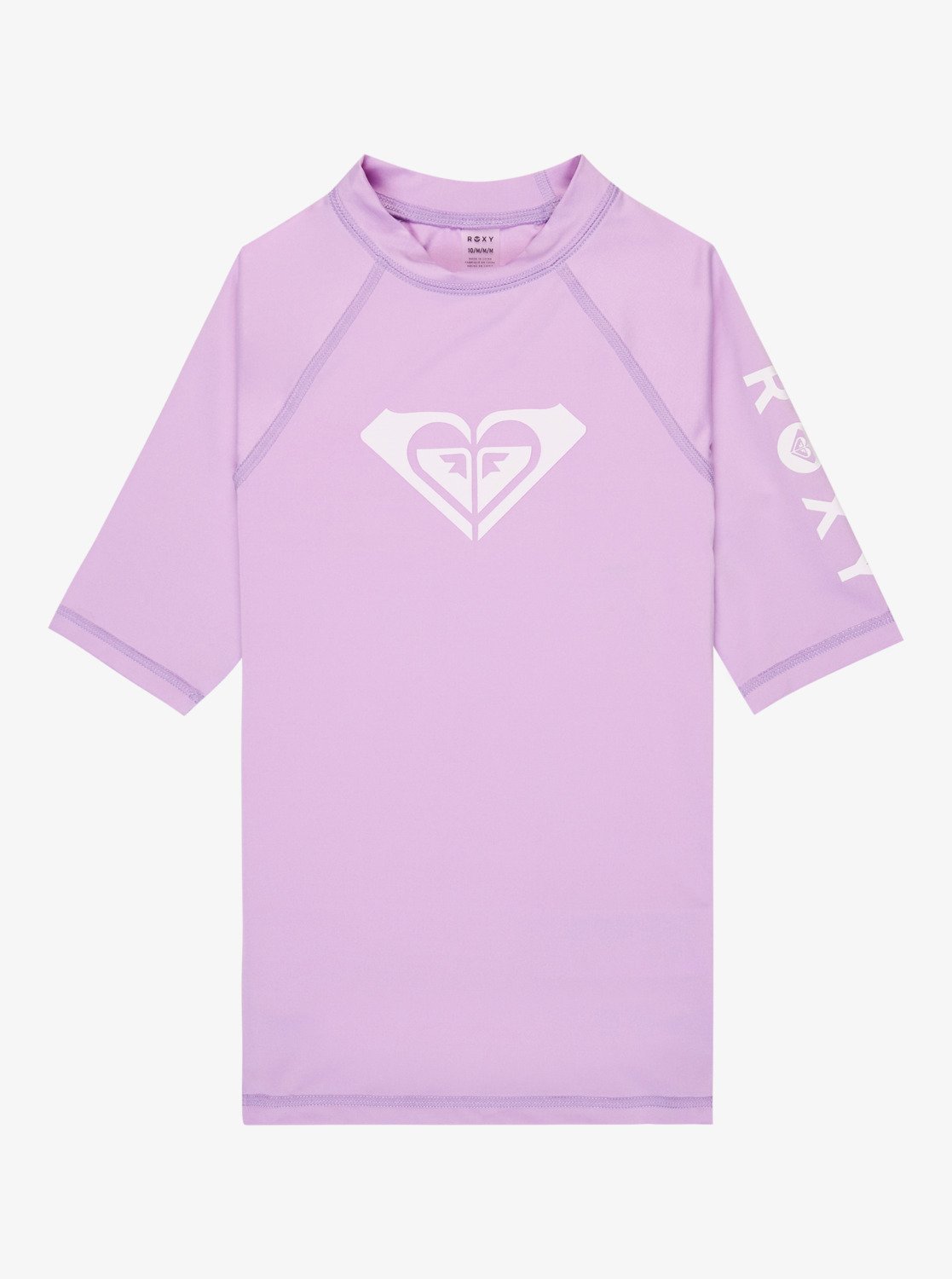 Roxy Whole Hearted Ss - Short Sleeve Rash Vest For Girls