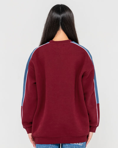 Rusty Two Timer Panelled Crew Fleece