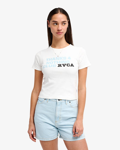 RVCA Club Rvca Rib Ss - T-Shirt for Women
