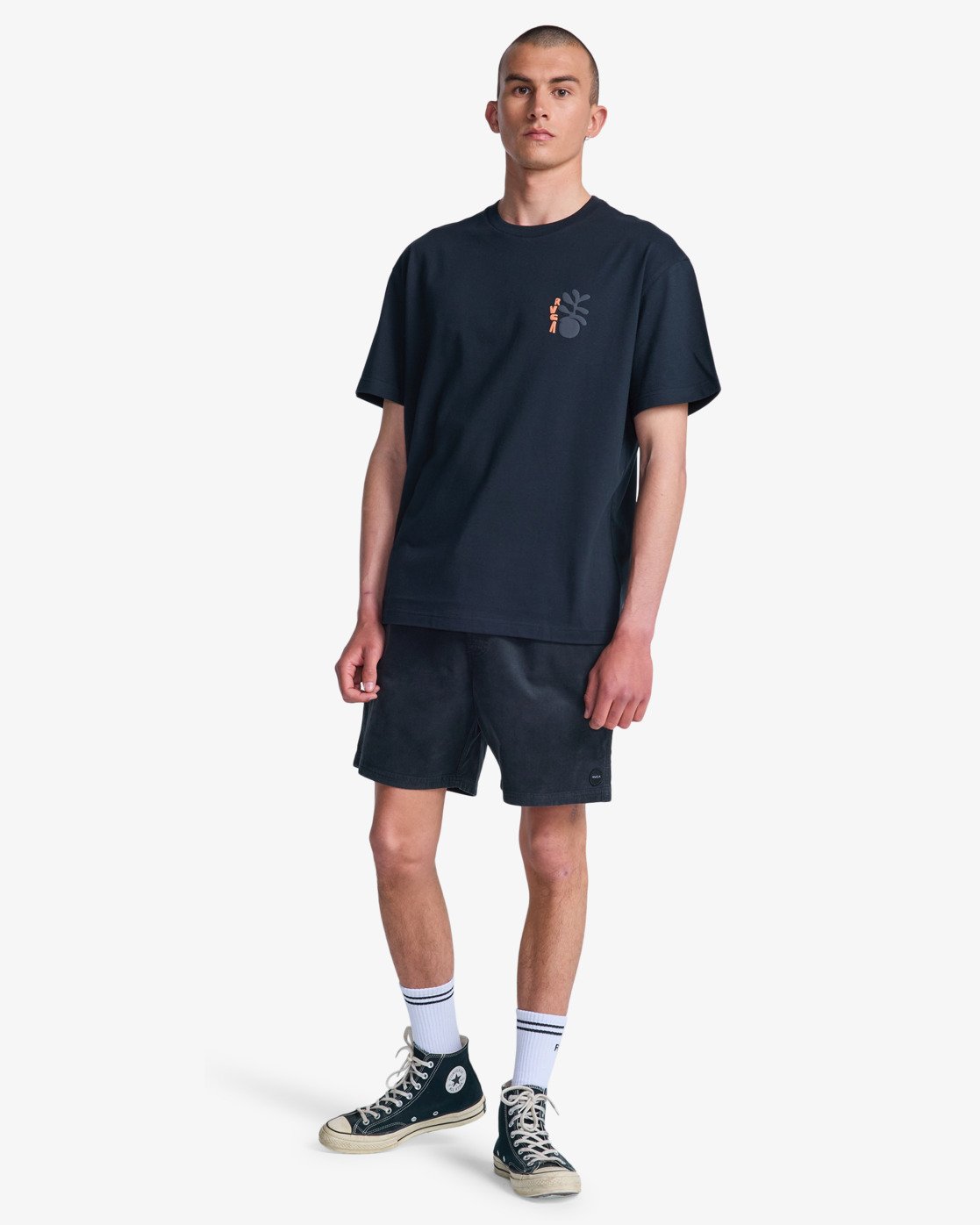 Cut Out - T-Shirt met Korte Mouwen Voor Heren