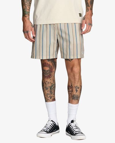 RVCA Exotica Seersucker Elastic 17 - Swim Shorts for Men