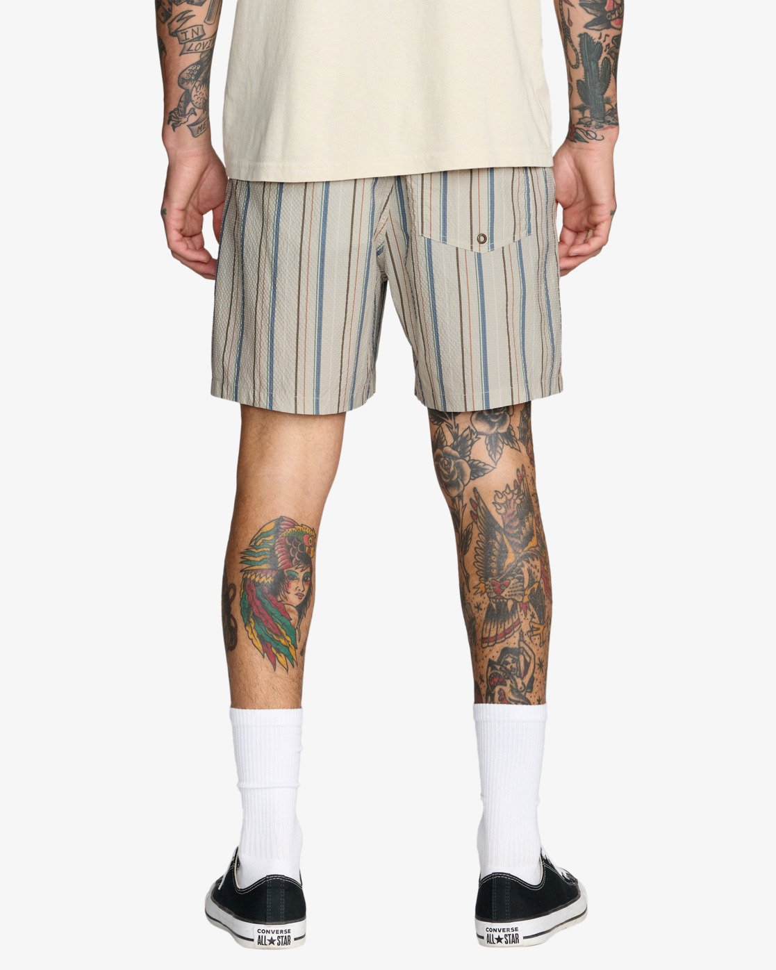 RVCA Exotica Seersucker Elastic 17 - Swim Shorts for Men