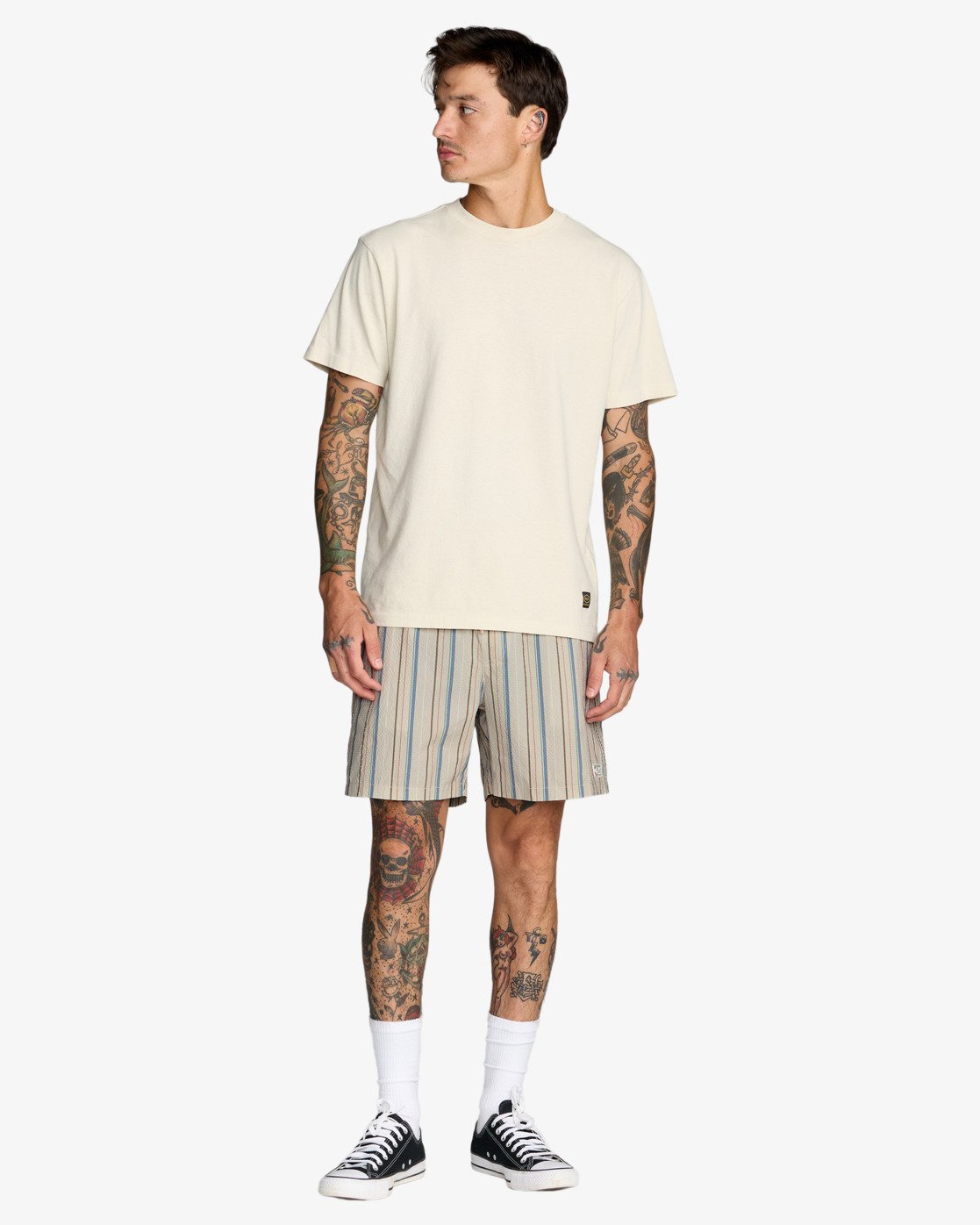 RVCA Exotica Seersucker Elastic 17 - Swim Shorts for Men