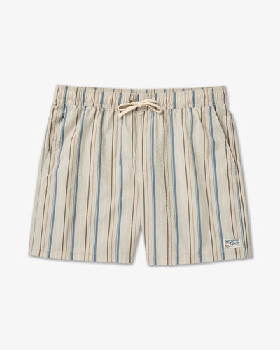 RVCA Exotica Seersucker Elastic 17 - Swim Shorts for Men