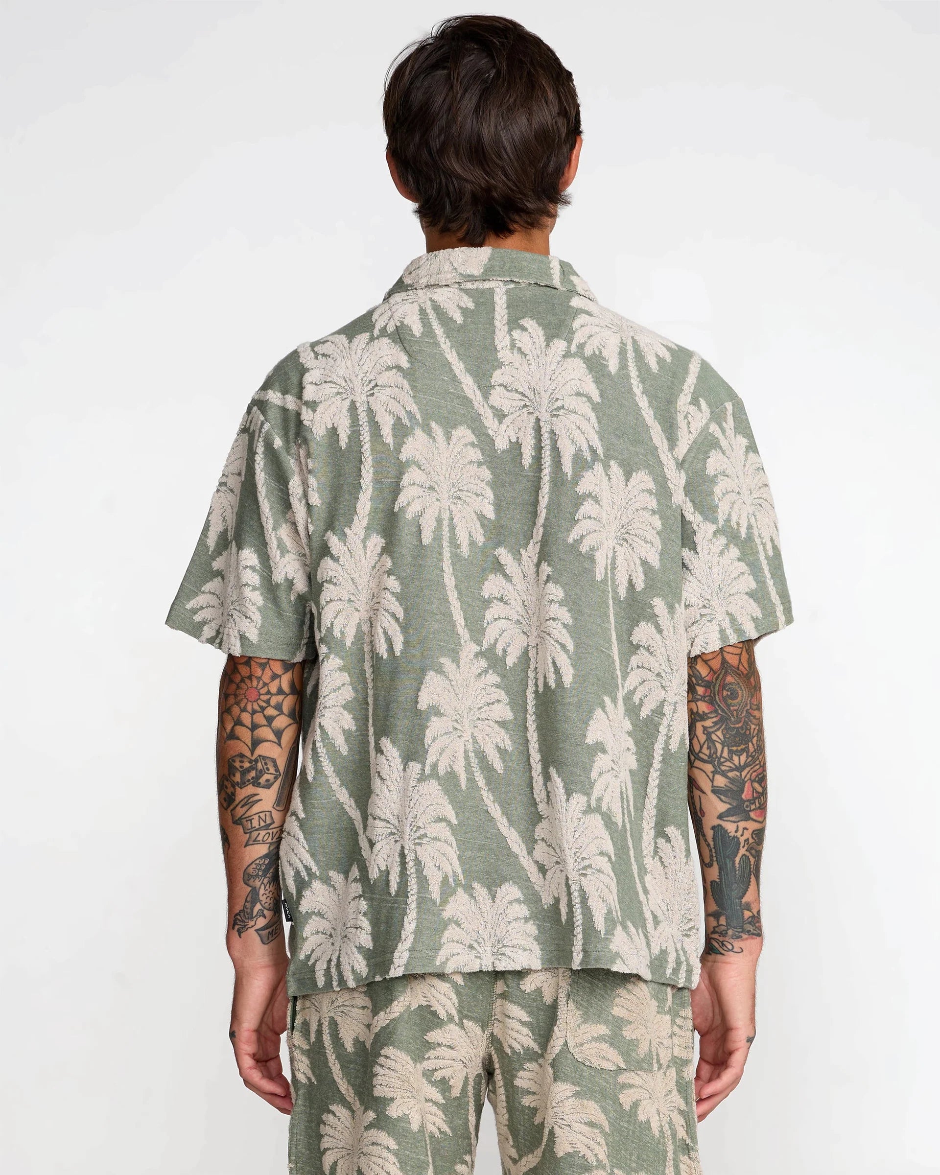 RVCA Palm Fall - Korte Mouwen Overhemd Für Herren