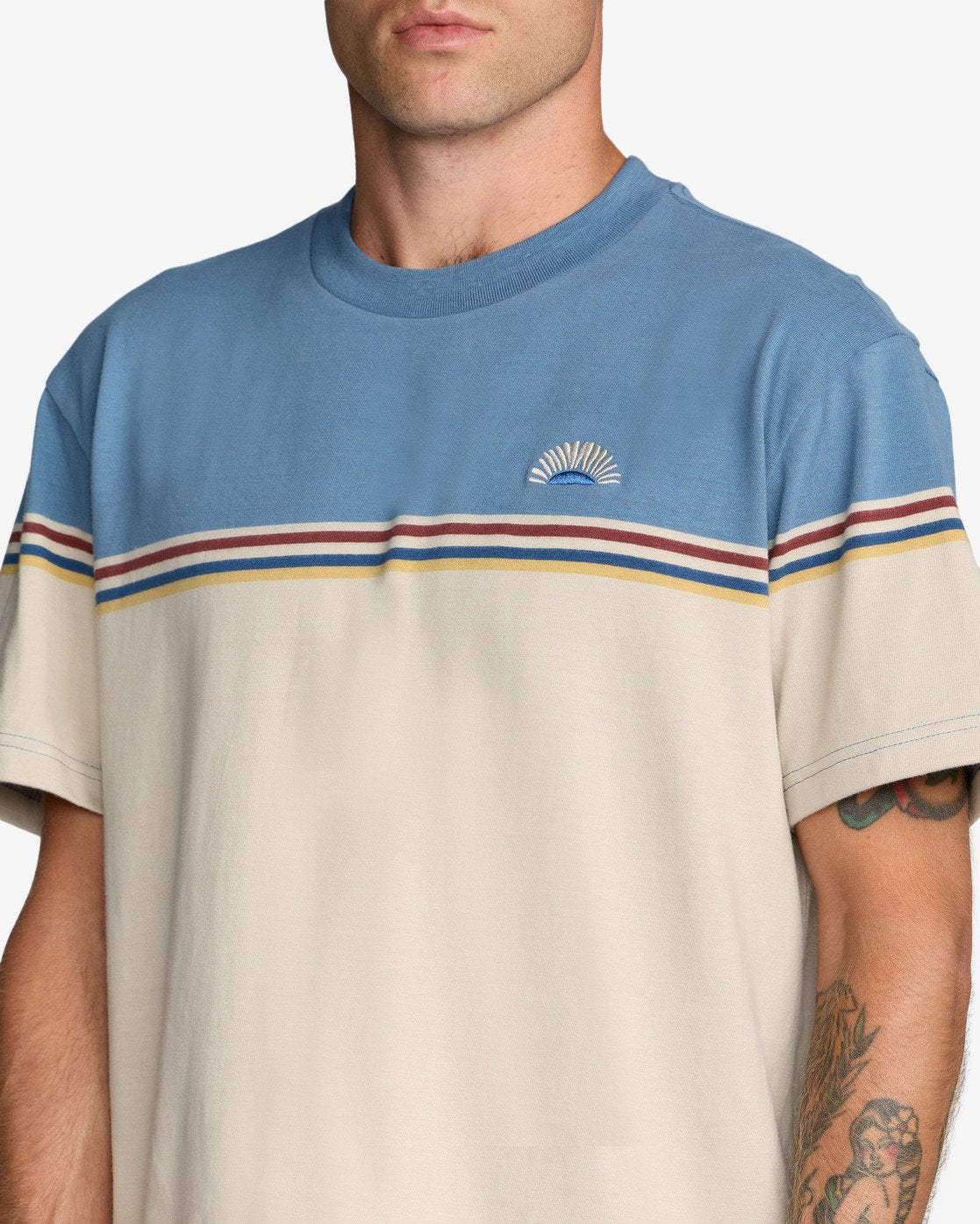 RVCA Pismo Stripe - Korte Mouwen T-Shirt Für Herren