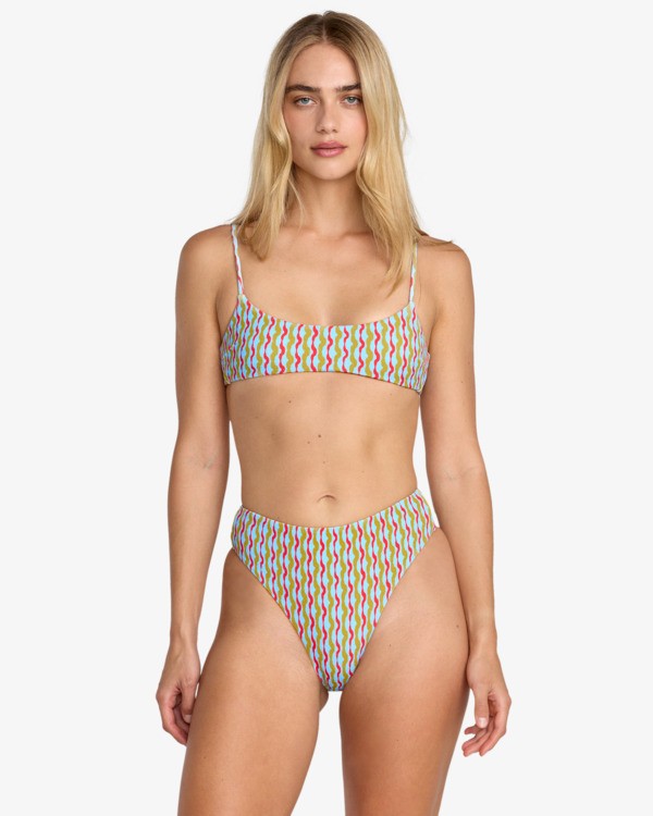 RVCA Slow Going Bralette - Bandeau Bikini Top Für Damen