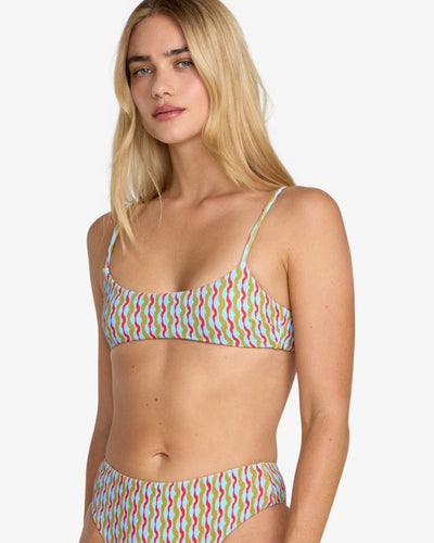 RVCA Slow Going Bralette - Bandeau Bikini Top for Women
