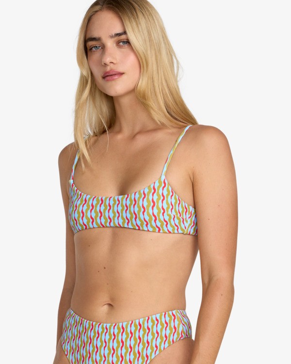 RVCA Slow Going Bralette - Bandeau Bikini Top Für Damen