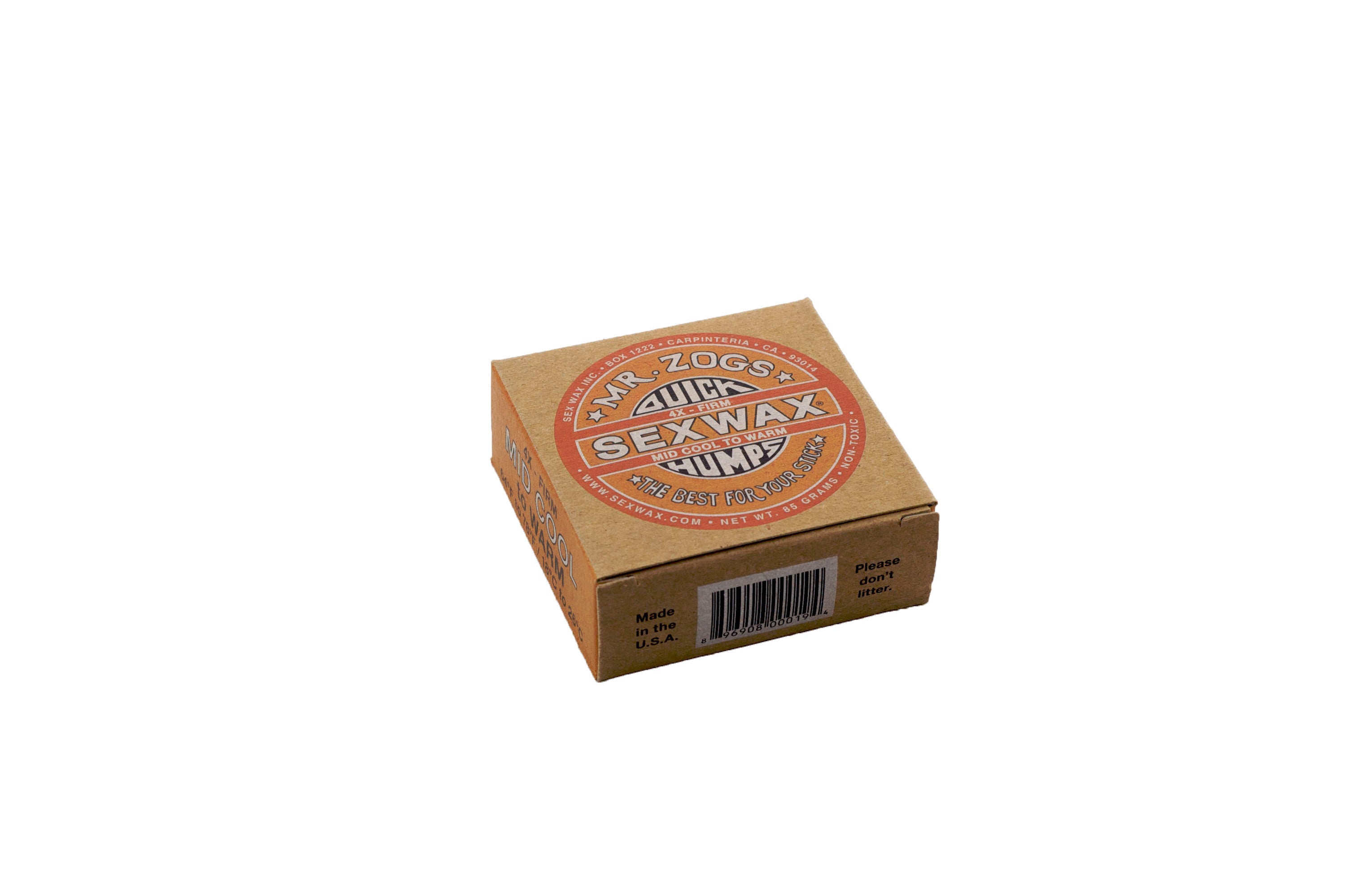 sex wax Orange - Mid Cool to Warm 18C-26C
