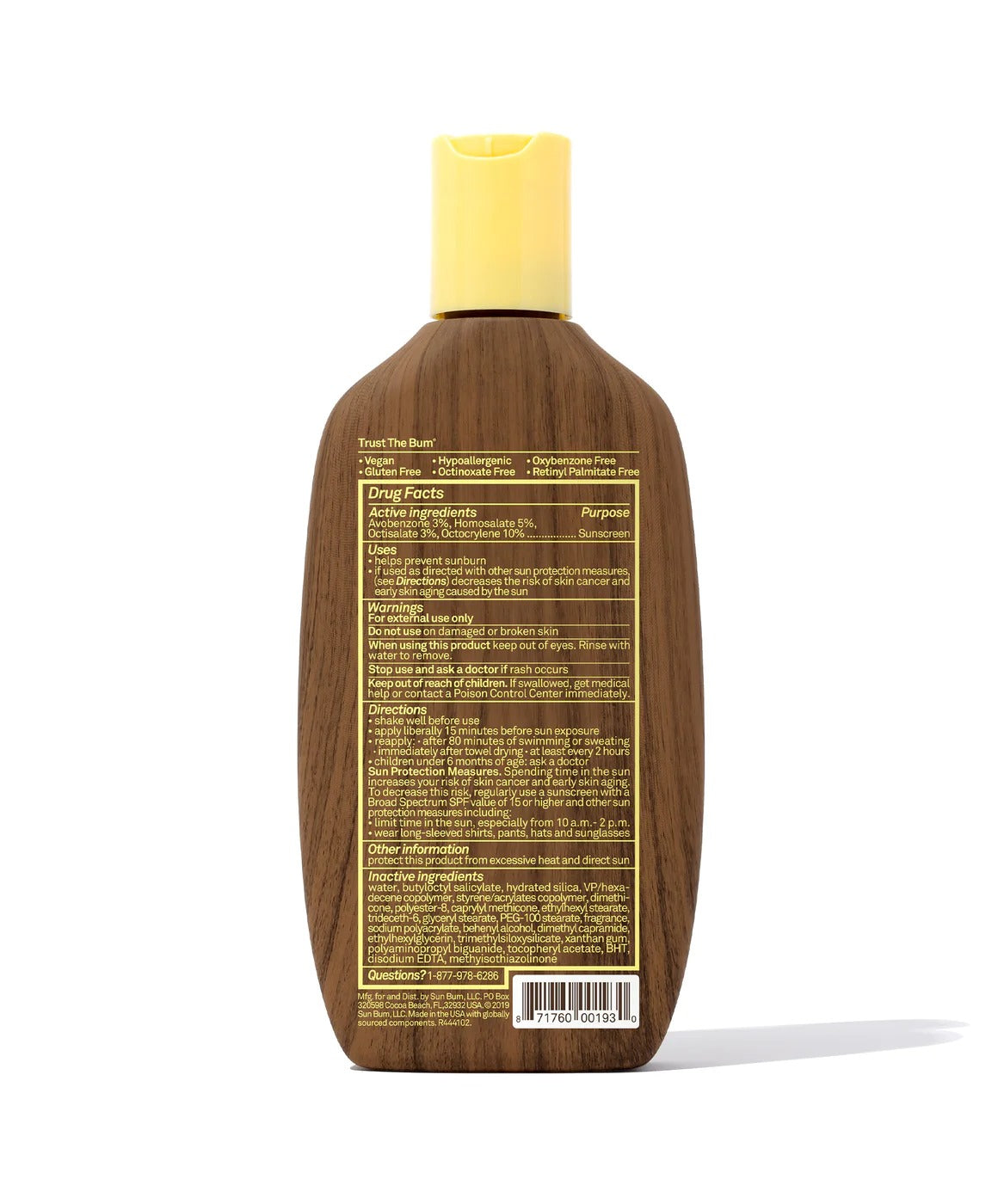Sun Bum Original SPF 30 Sonnenbrand Lotion