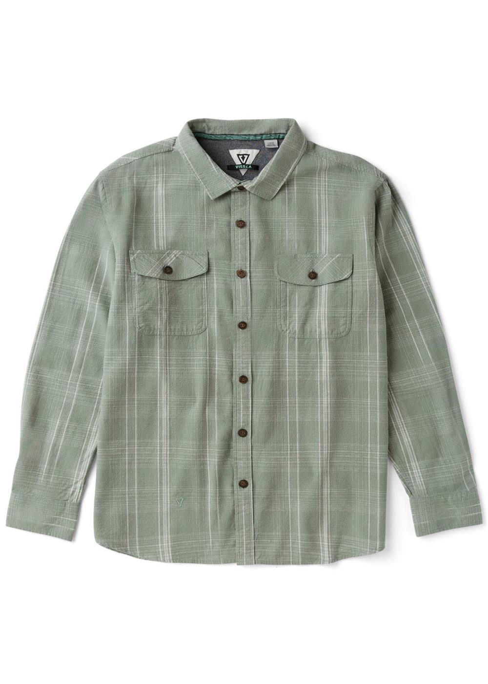Vissla Central Coast Eco Long Sleeve Flannel For Men