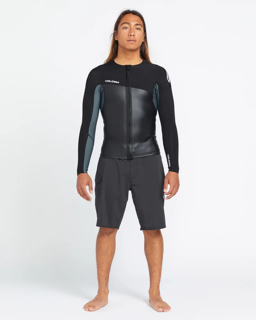 Volcom 1.5Mm Front Zip Neoprene Top
