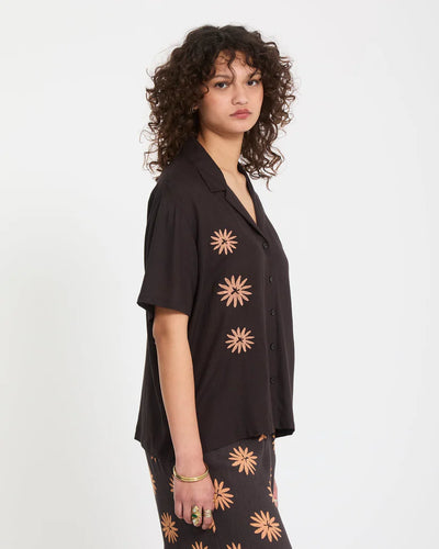 Emb Midnite Ramble Womens Short Sleeve Top
