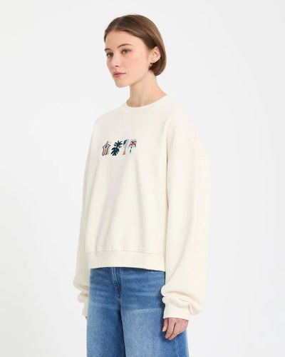 Volcom Featured Artist Bruno Lucas Womens Crew Fleece Swe