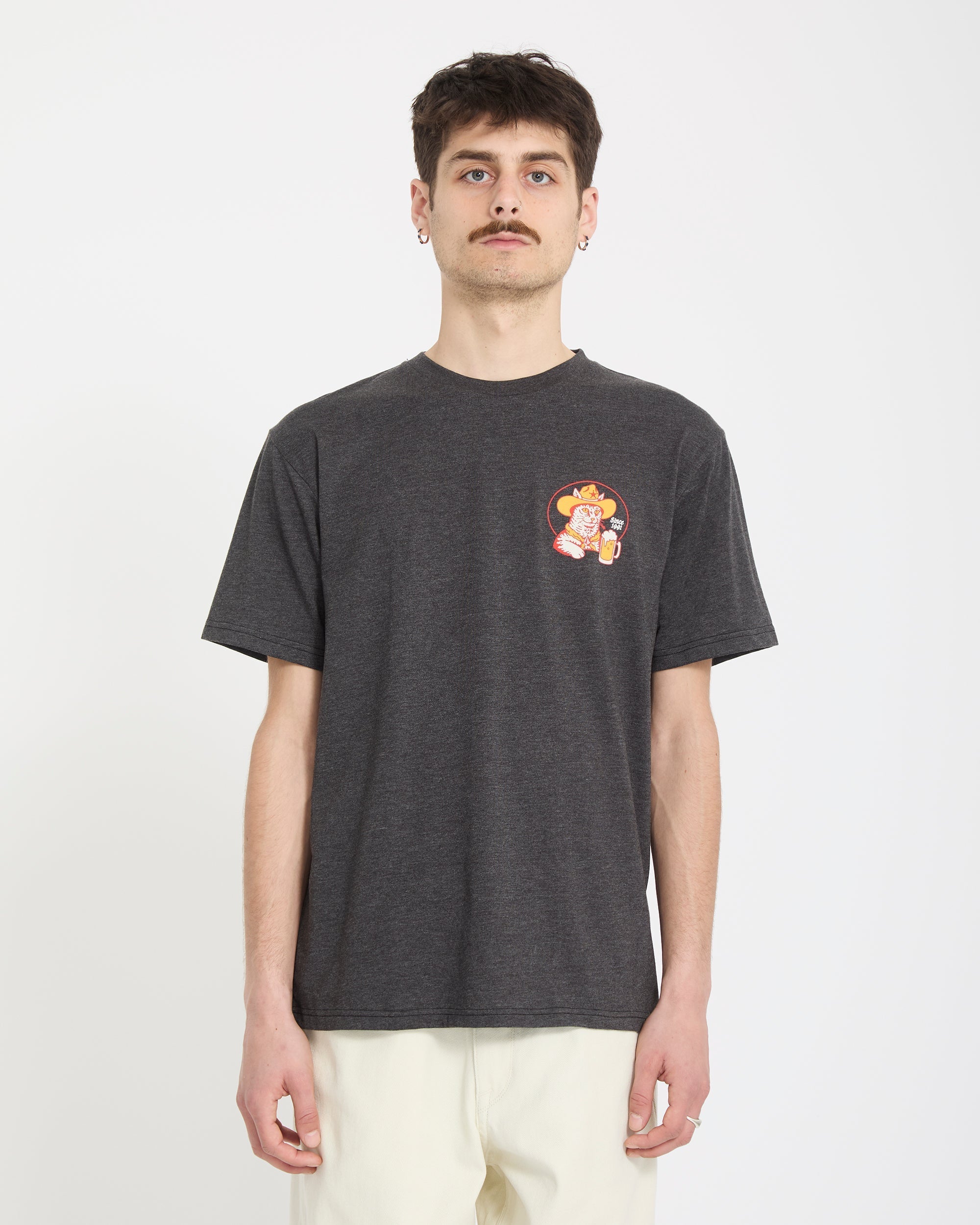 Volcom Meowdy Hth Mens Short Sleeve Tee
