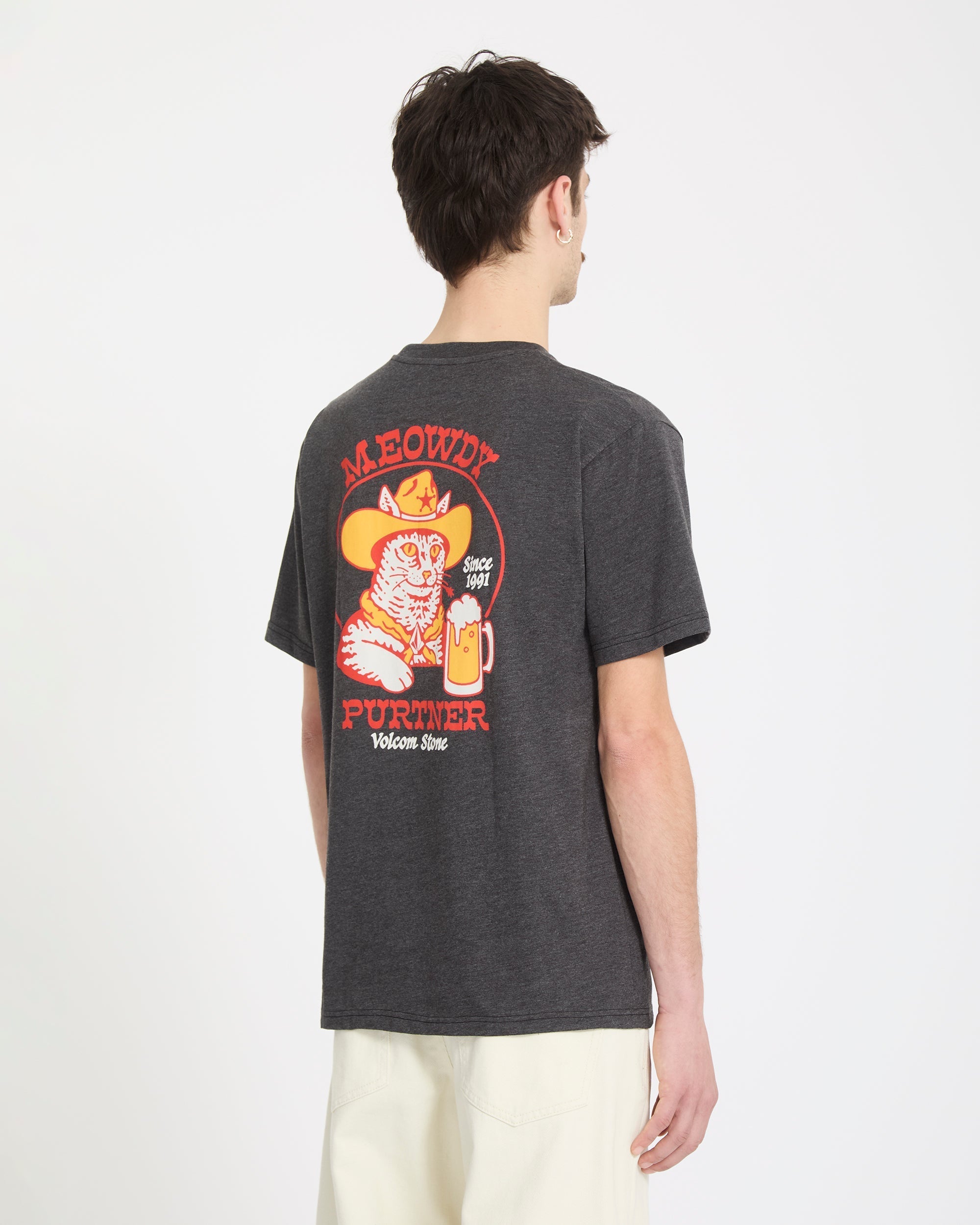 Volcom Meowdy Hth Mens Short Sleeve Tee
