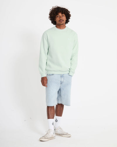 Single Stone Mens Crew Fleece Sweater
