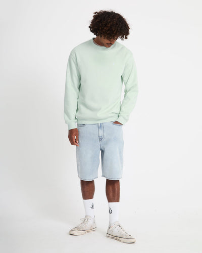 Single Stone Mens Crew Fleece Sweater