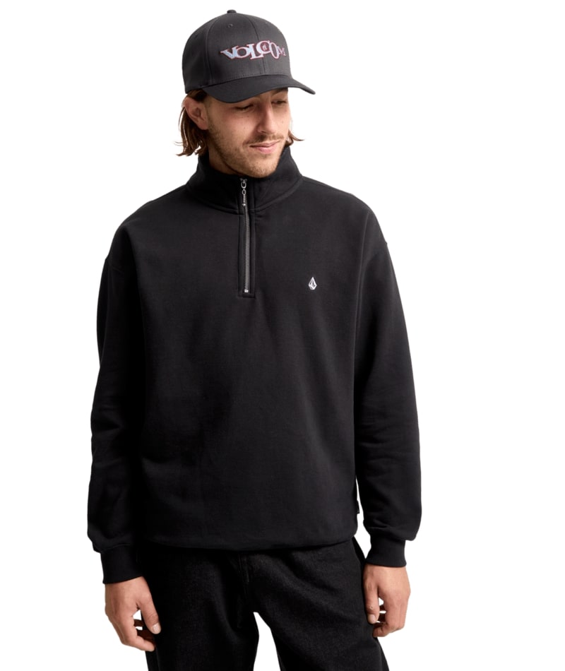 Single Stone - Mens Quarter Zip Crew Fleece Sweate