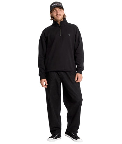 Single Stone - Mens Quarter Zip Crew Fleece Sweate