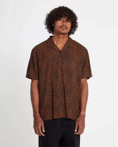 Utopias Print Mens Short Sleeve Blouse