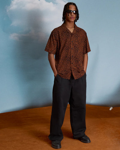 Utopias Print Mens Short Sleeve Blouse