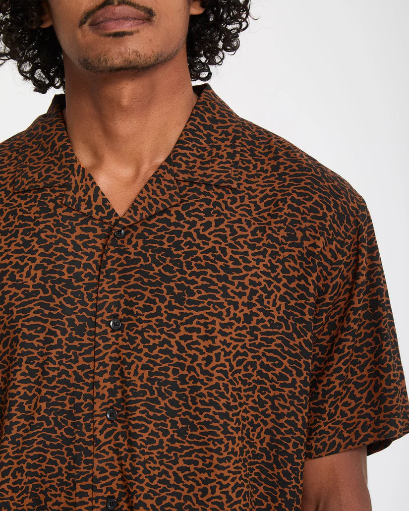 Utopias Print Mens Short Sleeve Blouse
