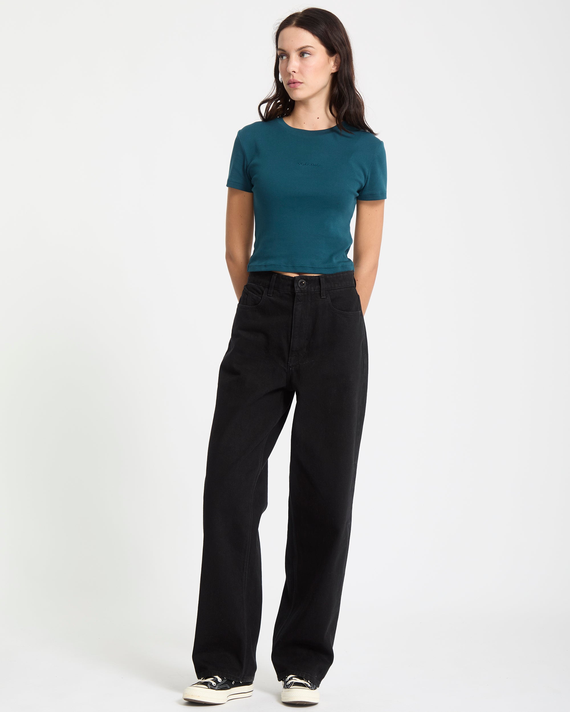 Volcom Weellow Denim – Skate-Lifestyle-Jeanshose für Damen