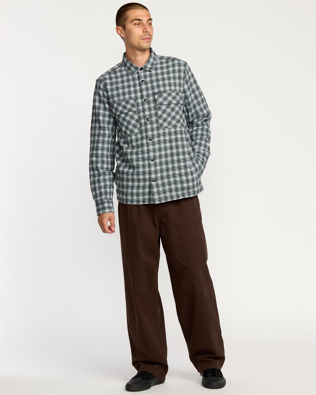Volcom Wilderstone Ls - Mens Skate Lifestyle Long Sleeve Shirt