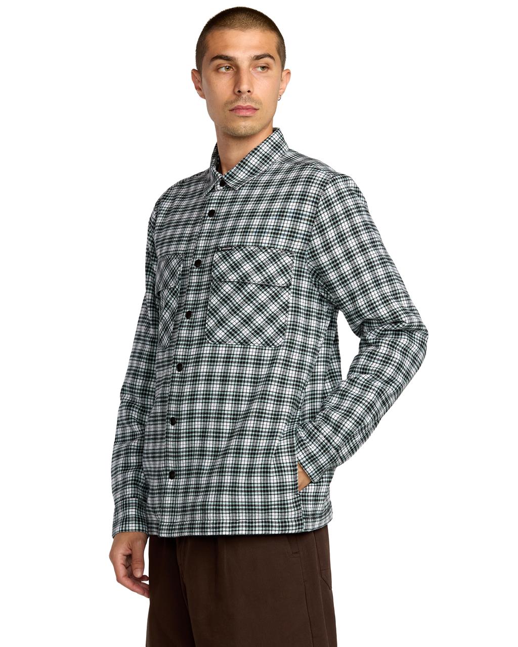 Volcom Wilderstone Ls - Mens Skate Lifestyle Long Sleeve Shirt